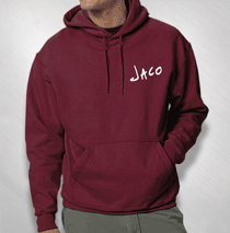 Jaco Pastorius - Headband Maroon Hoodie